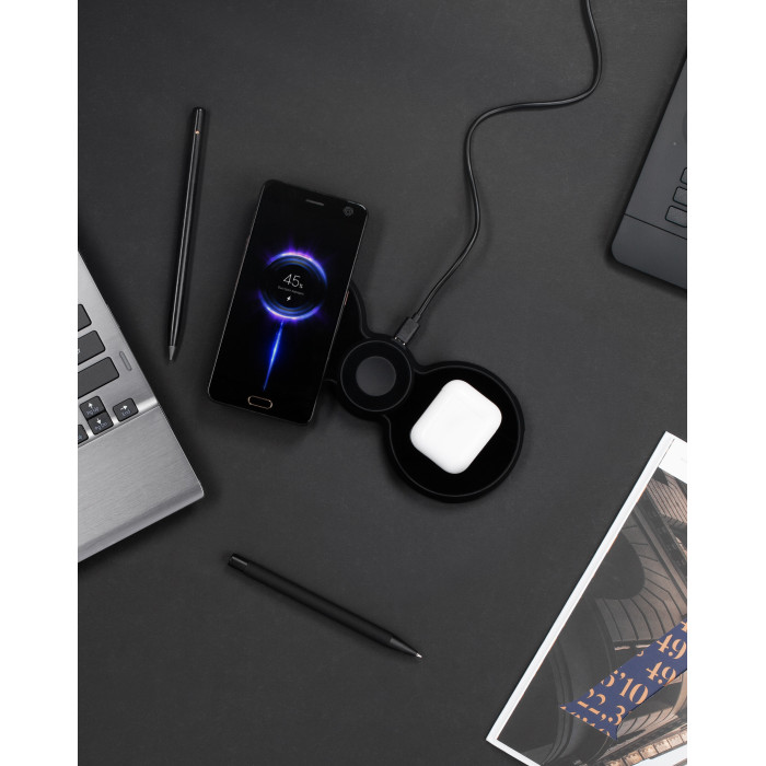 Беспроводная (15W) зарядная станция Cheb с прозрачным корпусом и MagSafe