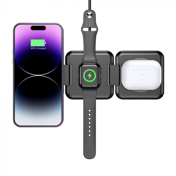 Складная беспроводная (15W) зарядная станция Flip с MagSafe