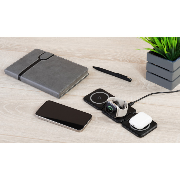 Складная беспроводная (15W) зарядная станция Flip с MagSafe