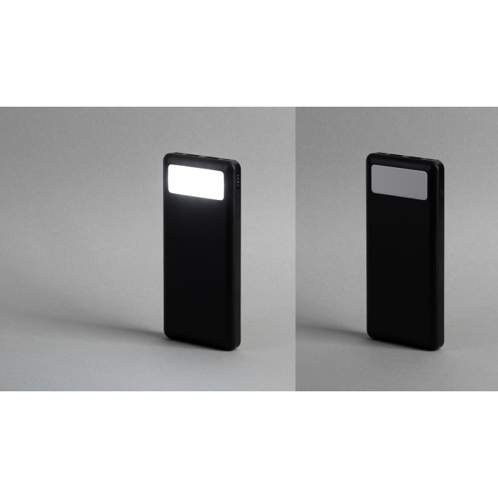 Зарядное устройство Lumos 10000 mAh с фонариком, черный