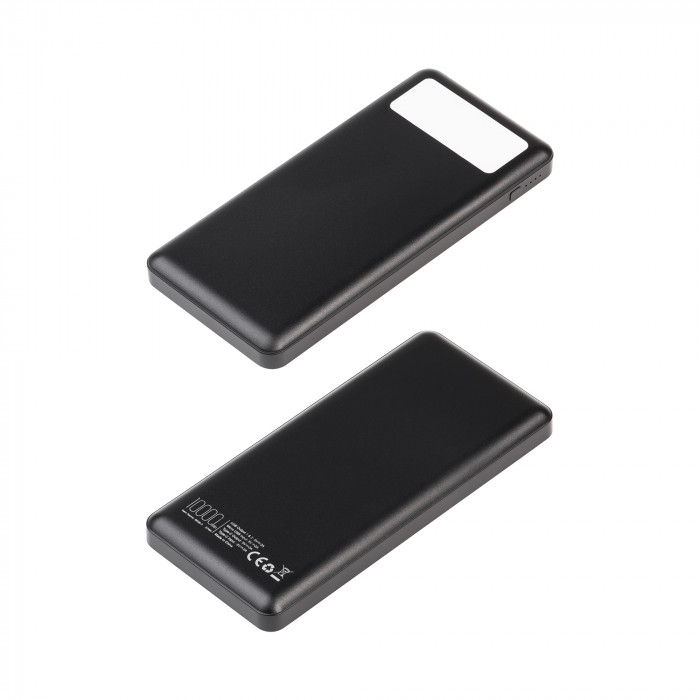 Зарядное устройство Lumos 10000 mAh с фонариком, черный