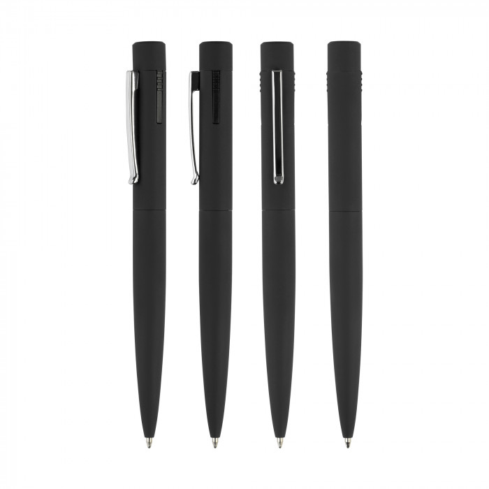 Ручка шариковая Secret с флеш-картой OTG 32Gb (USB2.0/Type-C), покрытие soft touch