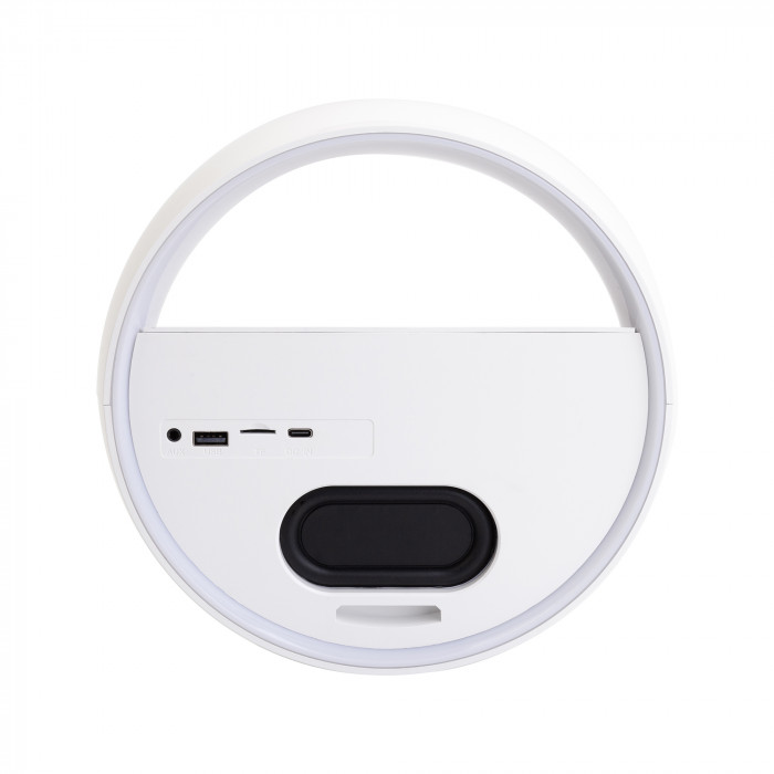 Bluetooth колонка Smart Orb 5Вт с беспроводным (15W) ЗУ, лампой, часами, FM радио