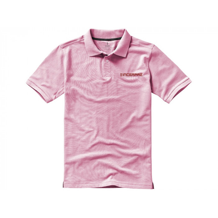 Calgary мужская рубашка-поло с коротким рукавом, light pink