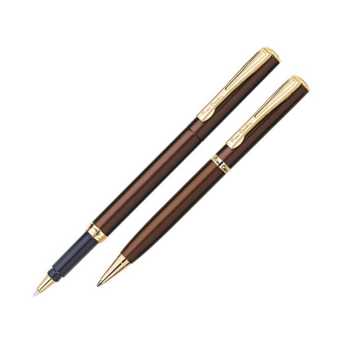 Набор Pierre Cardin PEN&PEN: ручка шариковая + роллер. Цвет - коричневый. Упаковка Е. Набор Pierre Cardin PEN&PEN: ручка шариковая + роллер. Цвет - коричневый. Упаковка Е.