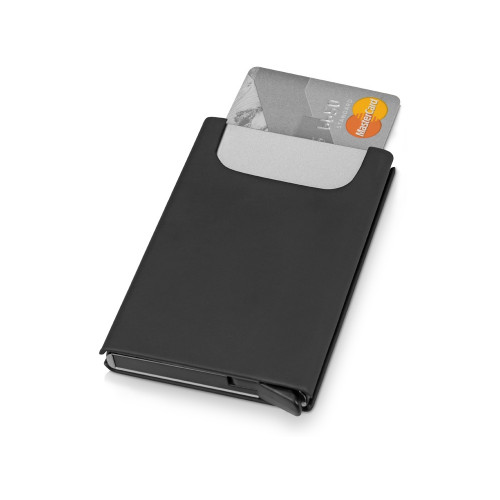 Держатель для карт Verlass c RFID-защитой, черный Держатель для карт Verlass c RFID-защитой, черный