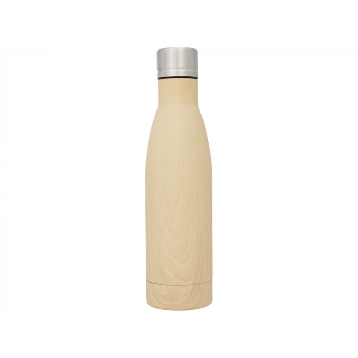 Бутылка Vasa с вакуумной изоляцией и покрытием под дерево, коричневый