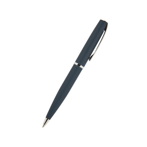 Ручка Sienna шариковая  автоматическая, синий металлический корпус soft-touch, 1.0 мм, синяя