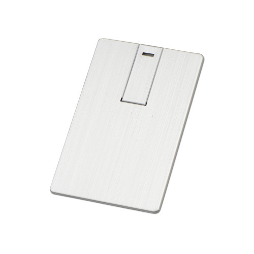 Флеш-карта USB 2.0 16 Gb в виде металлической карты Card Metal, серебристый Флеш-карта USB 2.0 16 Gb в виде металлической карты Card Metal, серебристый
