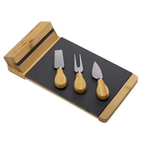 Набор для сыра из сланцевой доски и ножей Bamboo collection Taleggio
