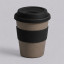 Стакан с силиконовой крышкой Cafe, черный Стакан с силиконовой крышкой Cafe, черный