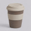 Стакан с силиконовой крышкой Cafe, beige Стакан с силиконовой крышкой Cafe, beige