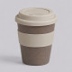 Стакан с силиконовой крышкой Cafe, beige