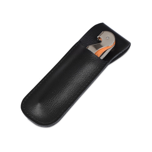 Футляр для штопора Leather Case из натуральной кожи, черный Футляр для штопора Leather Case из натуральной кожи, черный