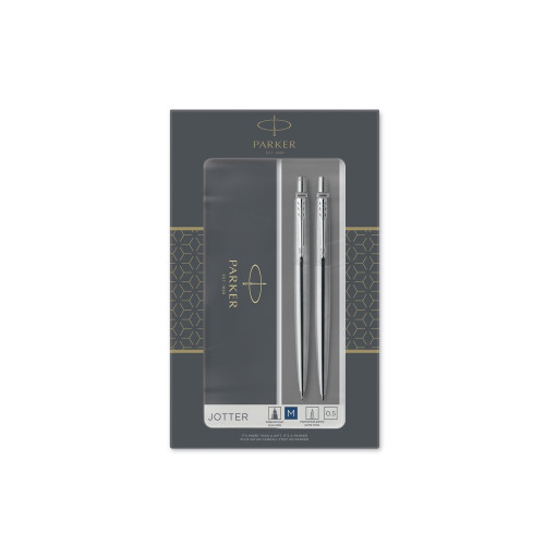 Набор Parker Jotter Core Stainless Steel CT ручка шариковая, карандаш механический Набор Parker Jotter Core Stainless Steel CT ручка шариковая, карандаш механический