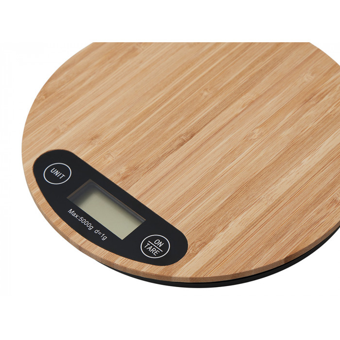 Бамбуковые кухонные весы Scale, натуральный