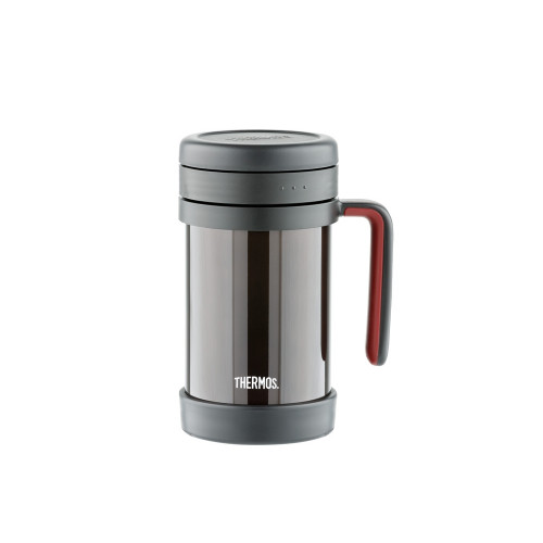 Термос из нерж. стали с ситом тм THERMOS TCMF-501, черный Термос из нерж. стали с ситом тм THERMOS TCMF-501, черный
