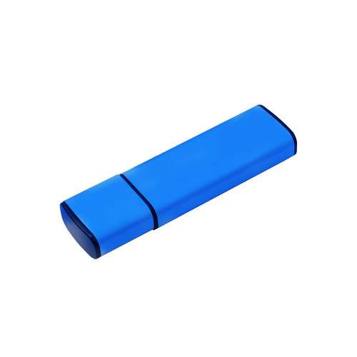 USB-флешка металлическая на 32ГБ с колпачком, синий USB-флешка металлическая на 32ГБ с колпачком, синий
