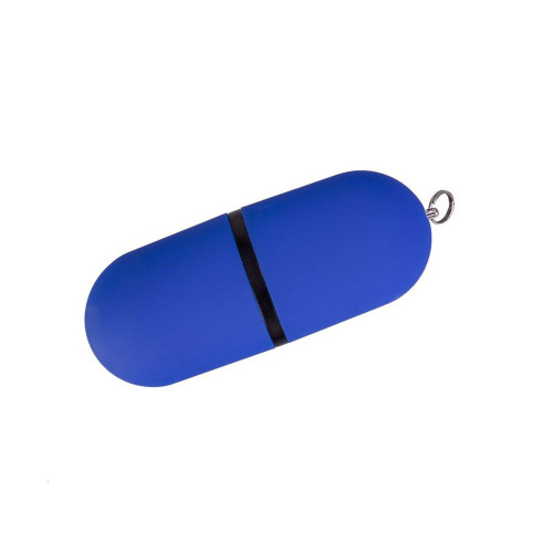 USB-флешка на 128 ГБ 3.0 USB, с покрытием soft-touch, синий USB-флешка на 128 ГБ 3.0 USB, с покрытием soft-touch, синий