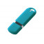 USB-флешка на 2 ГБ с покрытием soft-touch, голубой