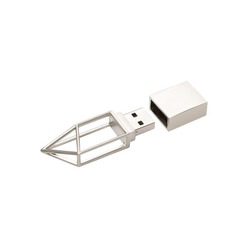 USB-флешка на 32 ГБ, micro USB  серебро