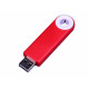 USB-флешка промо на 64 Гб прямоугольной формы, выдвижной механизм, белый USB-флешка промо на 64 Гб прямоугольной формы, выдвижной механизм, белый