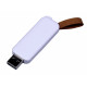 USB-флешка промо на 32 Гб прямоугольной формы, выдвижной механизм, белый USB-флешка промо на 32 Гб прямоугольной формы, выдвижной механизм, белый