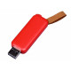 USB-флешка промо на 32 Гб прямоугольной формы, выдвижной механизм, красный USB-флешка промо на 32 Гб прямоугольной формы, выдвижной механизм, красный