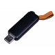 USB-флешка промо на 128 Гб прямоугольной формы, выдвижной механизм, черный USB-флешка промо на 128 Гб прямоугольной формы, выдвижной механизм, черный