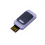 USB-флешка промо на 32 Гб прямоугольной формы, выдвижной механизм, белый USB-флешка промо на 32 Гб прямоугольной формы, выдвижной механизм, белый