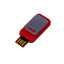 USB-флешка промо на 32 Гб прямоугольной формы, выдвижной механизм, красный USB-флешка промо на 32 Гб прямоугольной формы, выдвижной механизм, красный