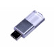 USB-флешка промо на 16 Гб прямоугольной формы, выдвижной механизм, белый USB-флешка промо на 16 Гб прямоугольной формы, выдвижной механизм, белый