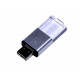 USB-флешка промо на 32 Гб прямоугольной формы, выдвижной механизм, черный USB-флешка промо на 32 Гб прямоугольной формы, выдвижной механизм, черный