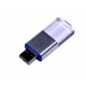 USB-флешка промо на 32 Гб прямоугольной формы, выдвижной механизм, синий USB-флешка промо на 32 Гб прямоугольной формы, выдвижной механизм, синий