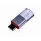 USB-флешка промо на 32 Гб прямоугольной формы, выдвижной механизм, красный USB-флешка промо на 32 Гб прямоугольной формы, выдвижной механизм, красный