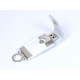 USB-флешка на 32 Гб в виде брелка, белый USB-флешка на 32 Гб в виде брелка, белый
