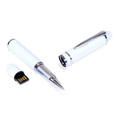 USB-флешка на 16 Гб в виде ручки с мини чипом, белый USB-флешка на 16 Гб в виде ручки с мини чипом, белый