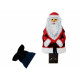 USB-флешка на 4 Гб Дед Мороз Santa под нанесение, белый USB-флешка на 4 Гб Дед Мороз Santa под нанесение, белый
