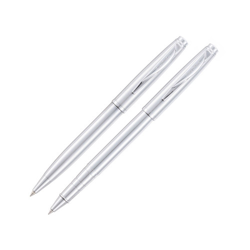 Набор Pierre Cardin PEN&PEN: ручка шариковая + роллер. Цвет - стальной. Упаковка Е. Набор Pierre Cardin PEN&PEN: ручка шариковая + роллер. Цвет - стальной. Упаковка Е.