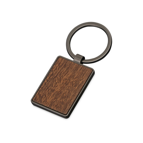 Брелок из темного металла и дерева Timber, черный/темно-коричневый Брелок из темного металла и дерева Timber, черный/темно-коричневый
