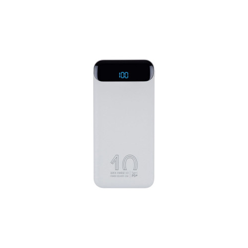 RIVACASE VA2540 (10 000mAh), QC/PD 20W внешний аккумулятор с дисплеем, белый 12/48 RIVACASE VA2540 (10 000mAh), QC/PD 20W внешний аккумулятор с дисплеем, белый 12/48