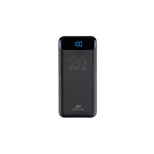 RIVACASE VA2582 (20 000mAh), QC/PD 22.5W внешний аккумулятор с дисплеем, черный /24 RIVACASE VA2582 (20 000mAh), QC/PD 22.5W внешний аккумулятор с дисплеем, черный /24