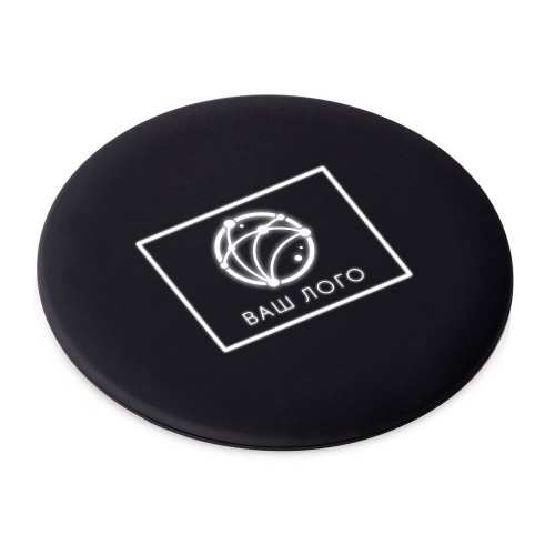 Беспроводное зарядное устройство с подсветкой логотипа Moon spot, 10 Вт, soft-touch Беспроводное зарядное устройство с подсветкой логотипа Moon spot, 10 Вт, soft-touch