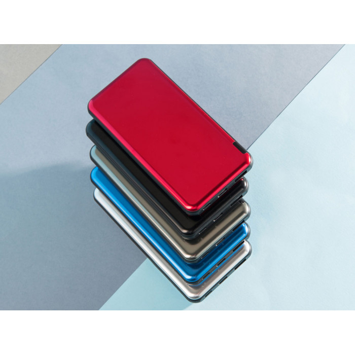 Внешний аккумулятор Forge v.2, металл, 10000mah, серый