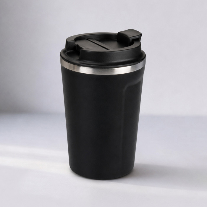 Термокружка CAFe COMPACT, 380 мл, черный