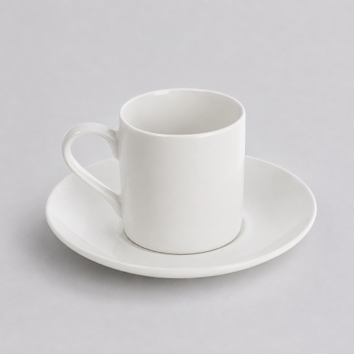 Кофейная пара прямой формы Espresso, 100мл, белый Кофейная пара прямой формы Espresso, 100мл, белый
