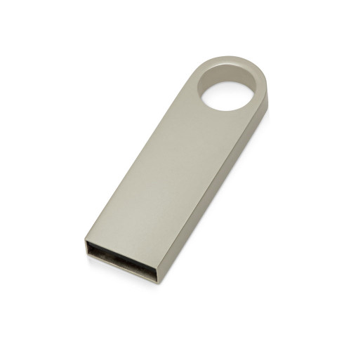 USB 2.0-флешка на 8 Гб с мини чипом и круглым отверстием, серебристый USB 2.0-флешка на 8 Гб с мини чипом и круглым отверстием, серебристый