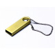 USB 2.0-флешка на 128 Гб с мини чипом и круглым отверстием, золотистый USB 2.0-флешка на 128 Гб с мини чипом и круглым отверстием, золотистый