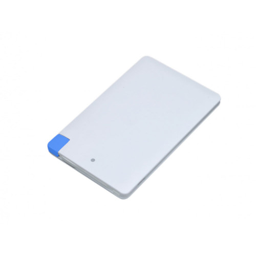 Универсальное зарядное устройство Credit _card1_power_bank под нанесение логотипа в виде кредитной карты, толщина всего 7,5 . 2500MAH. Синий Универсальное зарядное устройство Credit _card1_power_bank под нанесение логотипа в виде кредитной карты, толщина всего 7,5 . 2500MAH. Синий