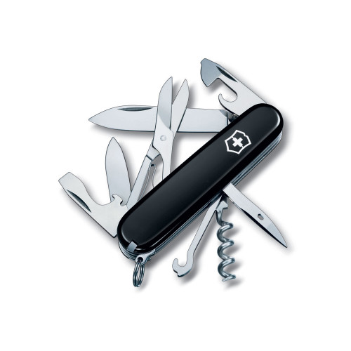 Нож перочинный VICTORINOX Climber, 91 мм, 14 функций, чёрный Нож перочинный VICTORINOX Climber, 91 мм, 14 функций, чёрный